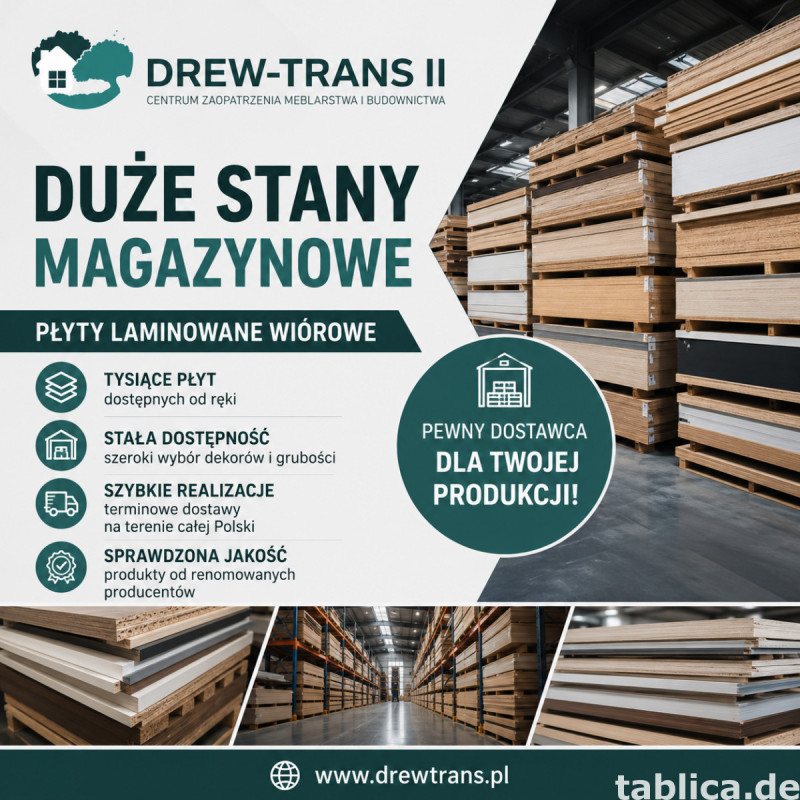 Zaopatrzenie dla stolarni i producentów mebli - dystrybucja 0
