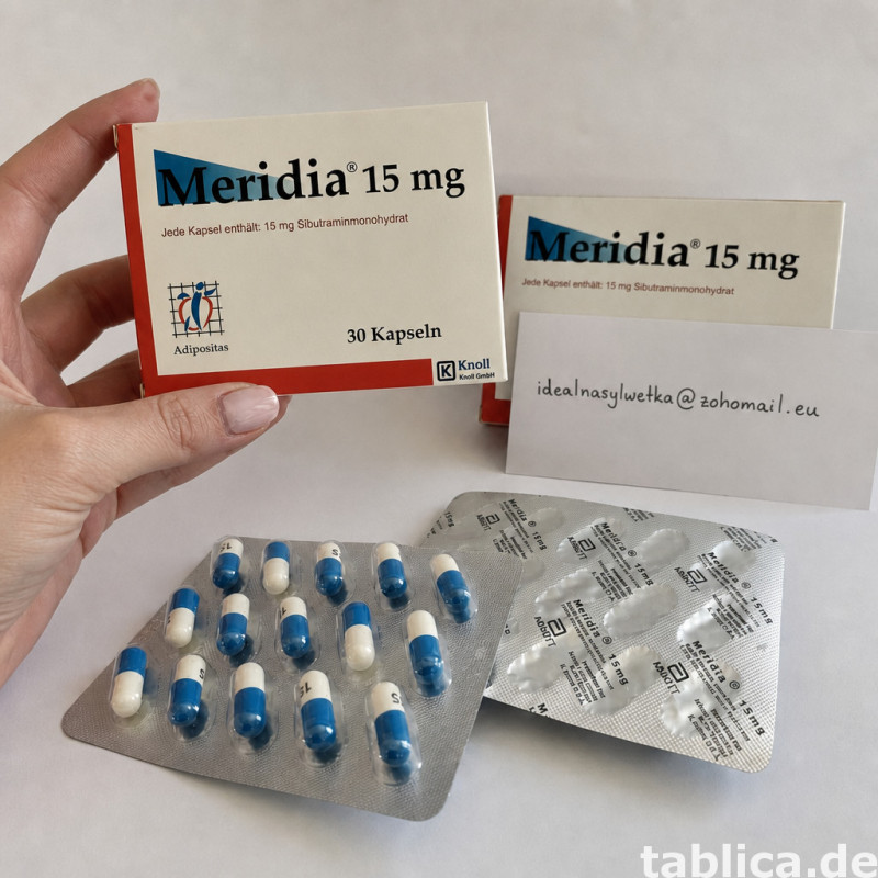 Meridia 15mg 30 kaps. - Oryginał z Niemiec - HIT Sprzedażowy 0